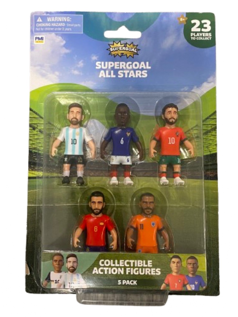 Supergoal All Stars Collectible Soccer Action Figures 5-Pack